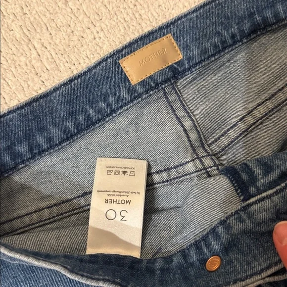 Mother Jeans The Tab Roller Skimp Wide Leg Jeans (only worn once!) - Picture 6 of 9